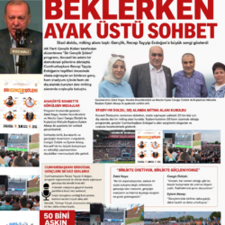 Cumhurbaşkanı Erdoğan Kocaeli gençlik buluşmasında gazeteci araştırmacı Zakir Kaya ve KHA ekibiyle bir arada.