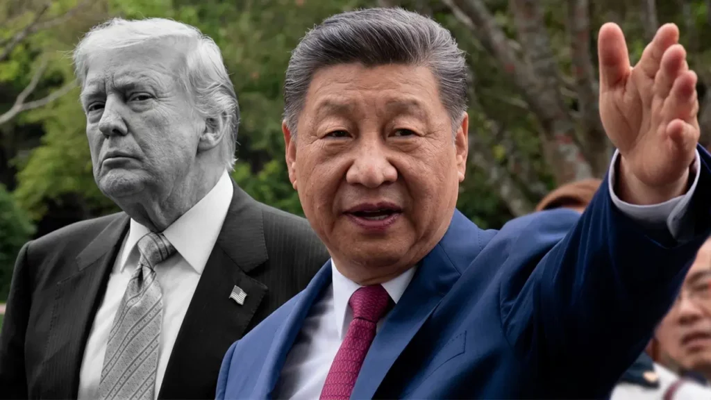 Donald Trump Beyaz Saray ulusa sesleniş konuşması ve Çin bayrağı
